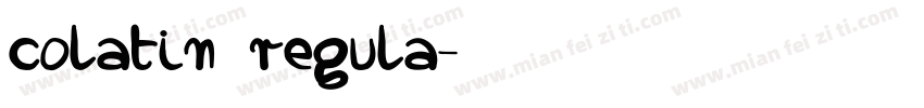 colatin regula字体转换